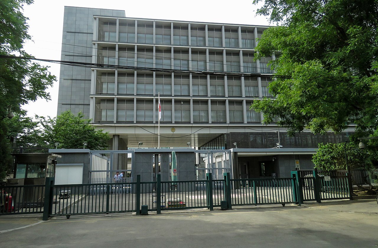 核處理水入海 日本駐中國大使館警戒反日示威