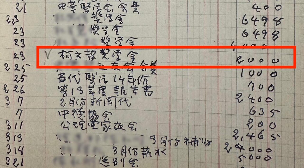 柯文哲領獎學金遭疑造假 柯辦出示帳本反擊