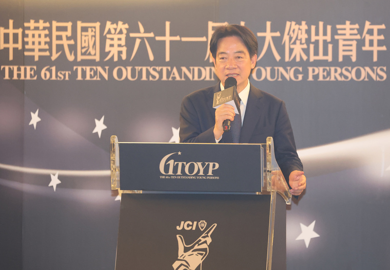 賴副總統肯定新十傑當選人 鼓勵青年勇敢堅強