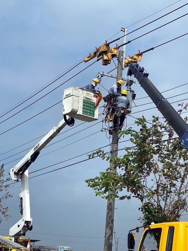 嘉義因鹽塵害逾4萬戶停電  搶修5天終於復電