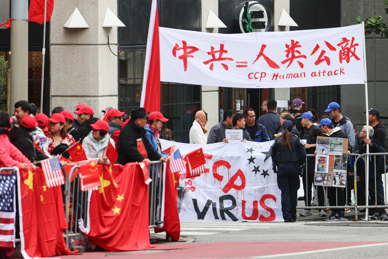 習近平訪美遇抗議 微博靜悄悄