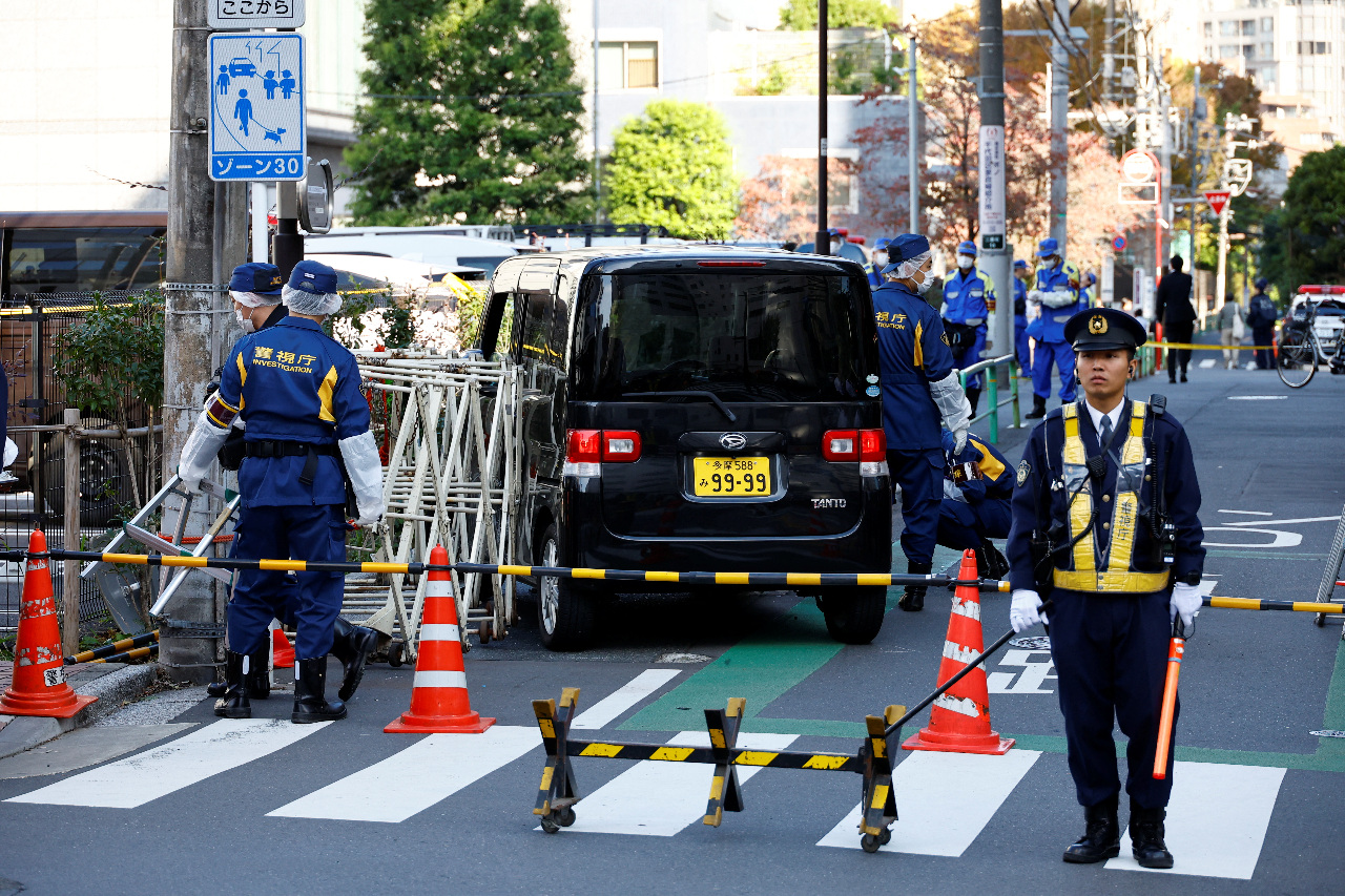 以色列駐東京使館附近柵欄遭衝撞 1人被捕