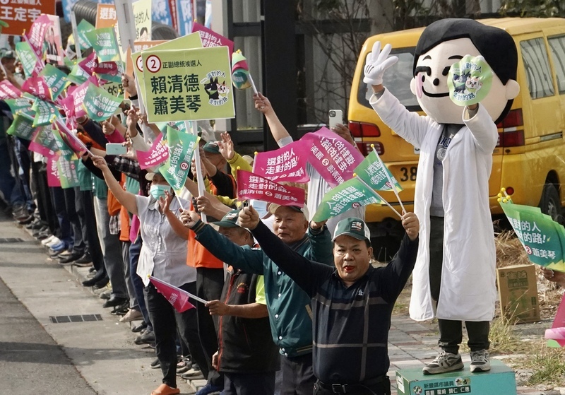 賴清德赴台灣頭造勢 籲宜蘭基隆舉頭旗繼續走向世界