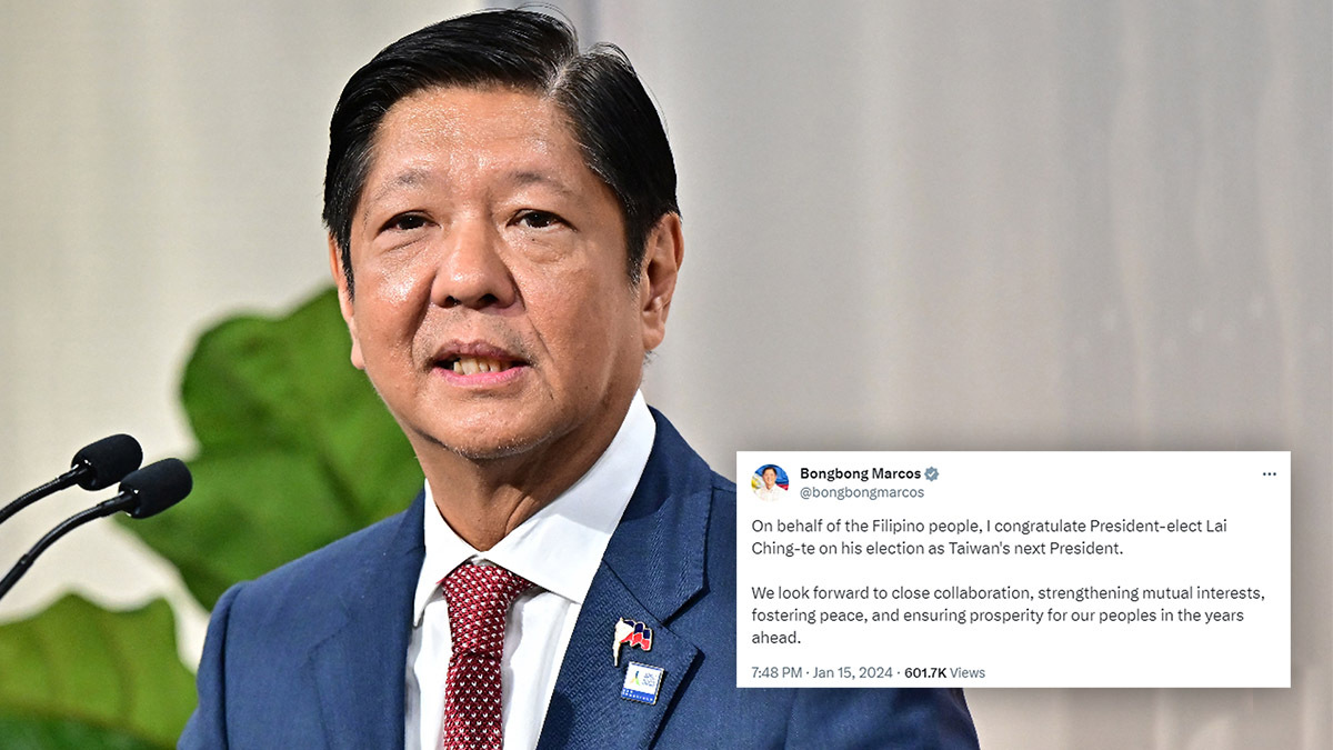 小馬可仕：不支持台獨 不希望區域發生衝突