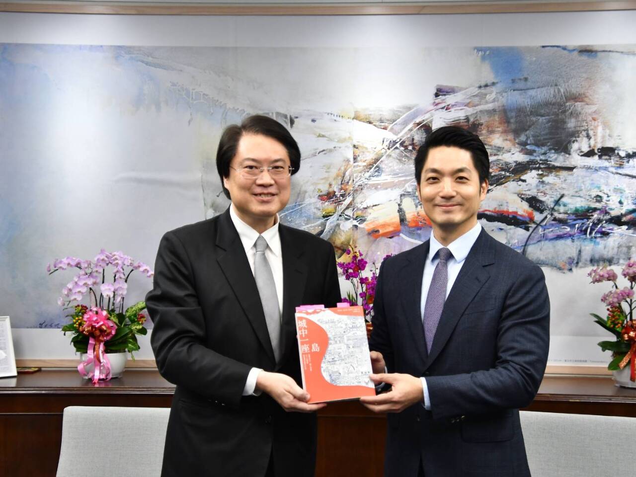 林右昌拜會蔣萬安達社子島開發共識 引進輕軌解決交通瓶頸