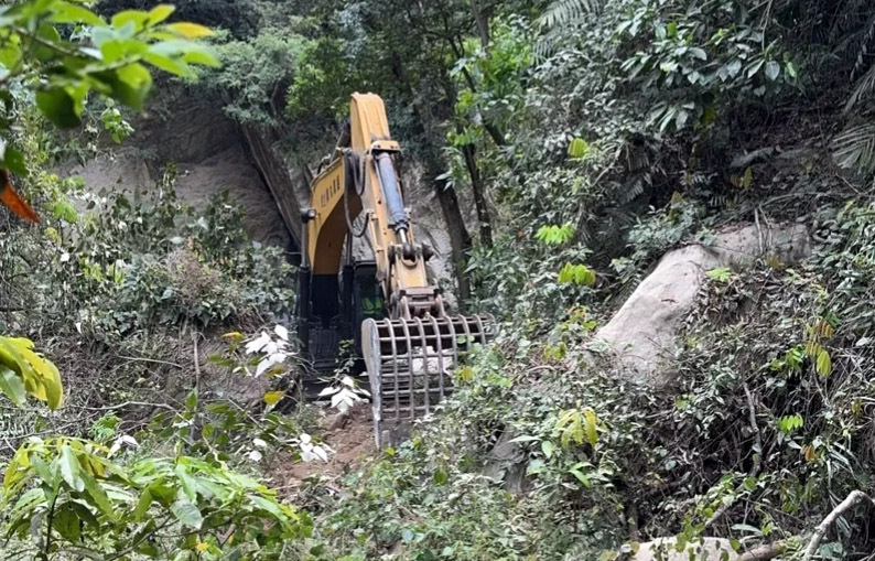 花蓮強震／距離遺體200公尺被巨石阻礙 砂卡礑五間屋未尋獲星國夫婦