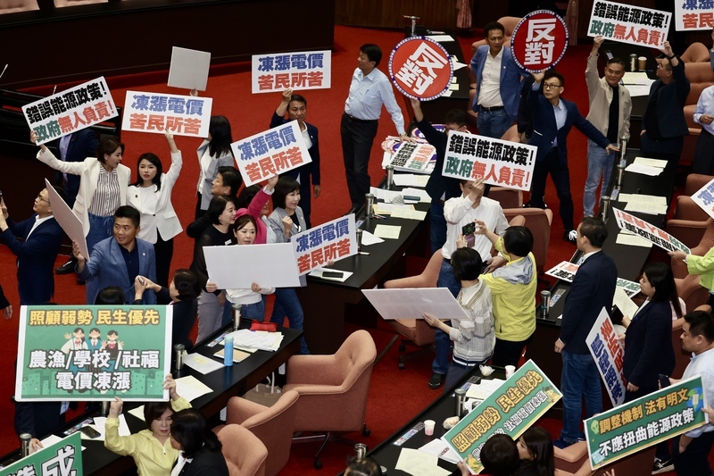 立院通過電價凍漲案 綠批讓民主亂了套 藍籲政府回頭是岸