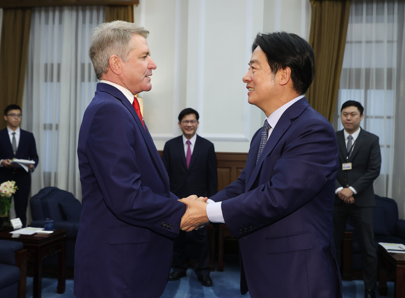 賴總統重申四個堅持及四大支柱 盼美國會透過立法助台強化自我防衛