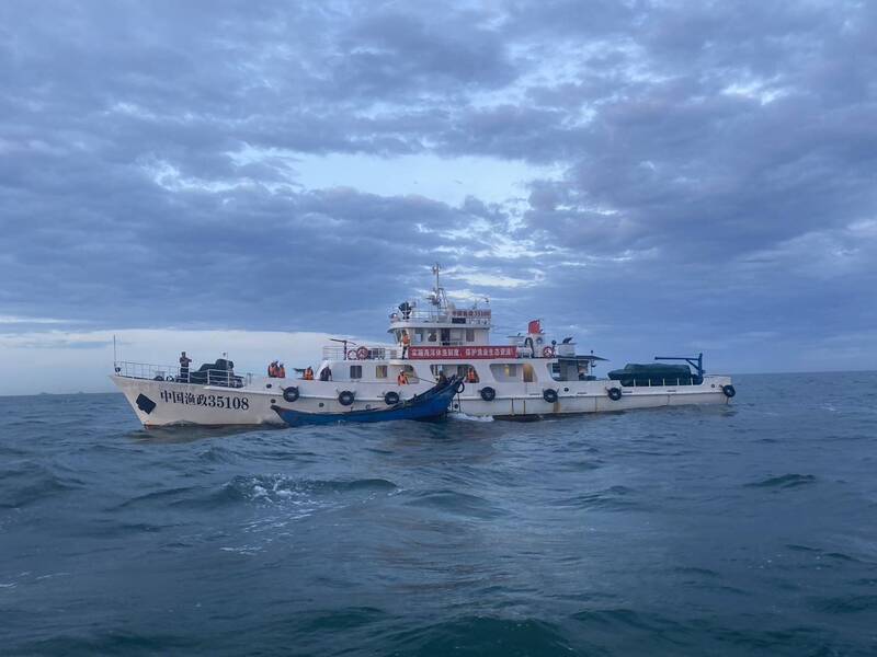 中國漁船進水迷航莒光海域 &nbsp;海巡派艇救援