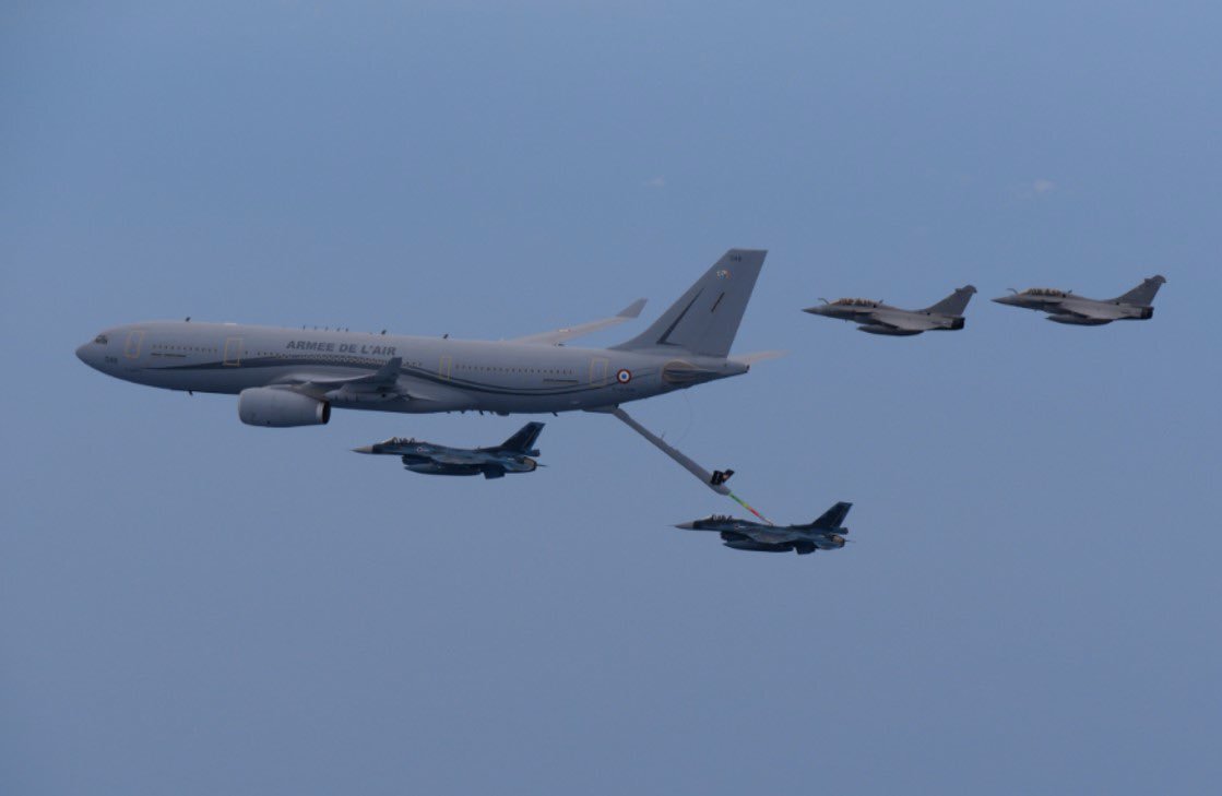 日本自衛隊與德法西空軍共同訓練 主力戰機參與
