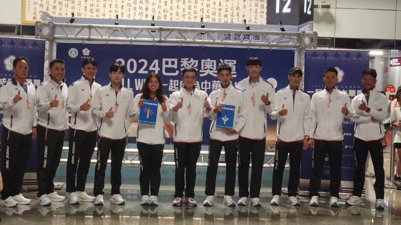 興奮為巴黎奧運代表團送機 卓揆勉選手披金戴銀歸來