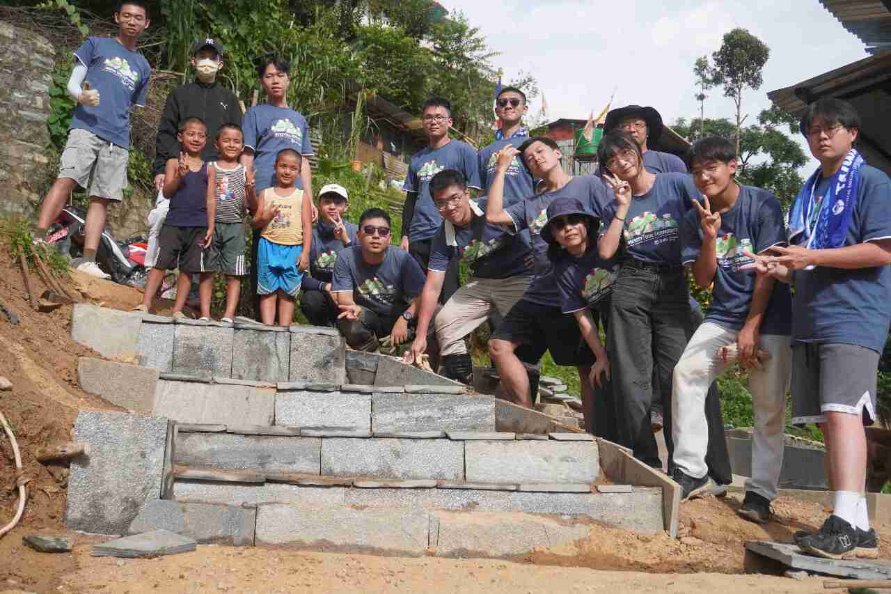 台科大師生赴尼泊爾 協助育幼院搭建步道