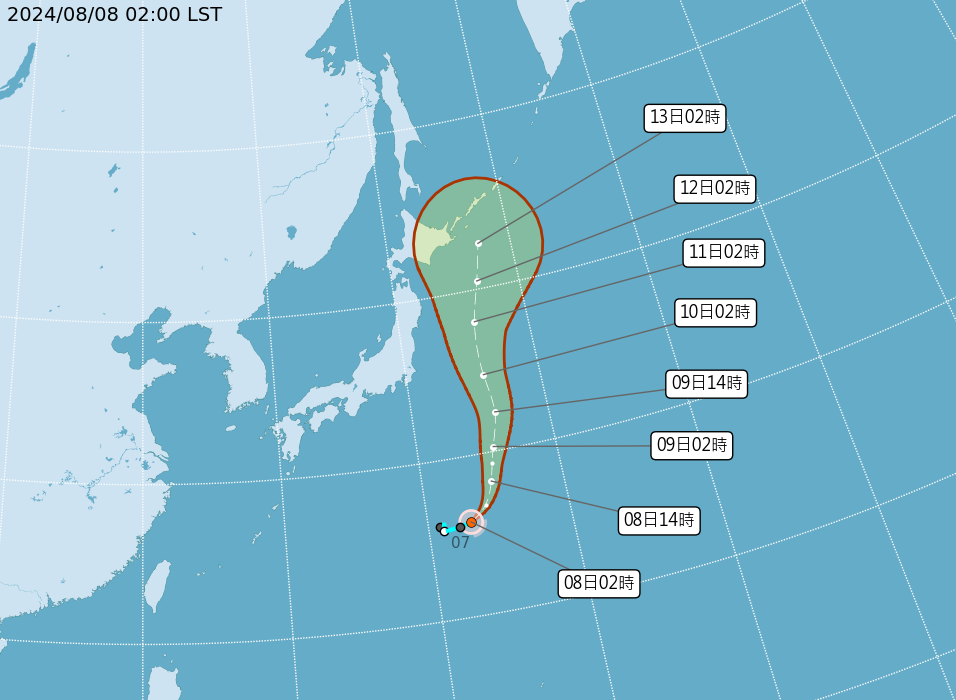 瑪莉亞颱風生成不影響台灣 午後留意大雨