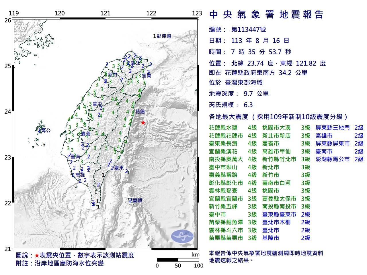 花蓮地震規模6.3  微博秒熱搜