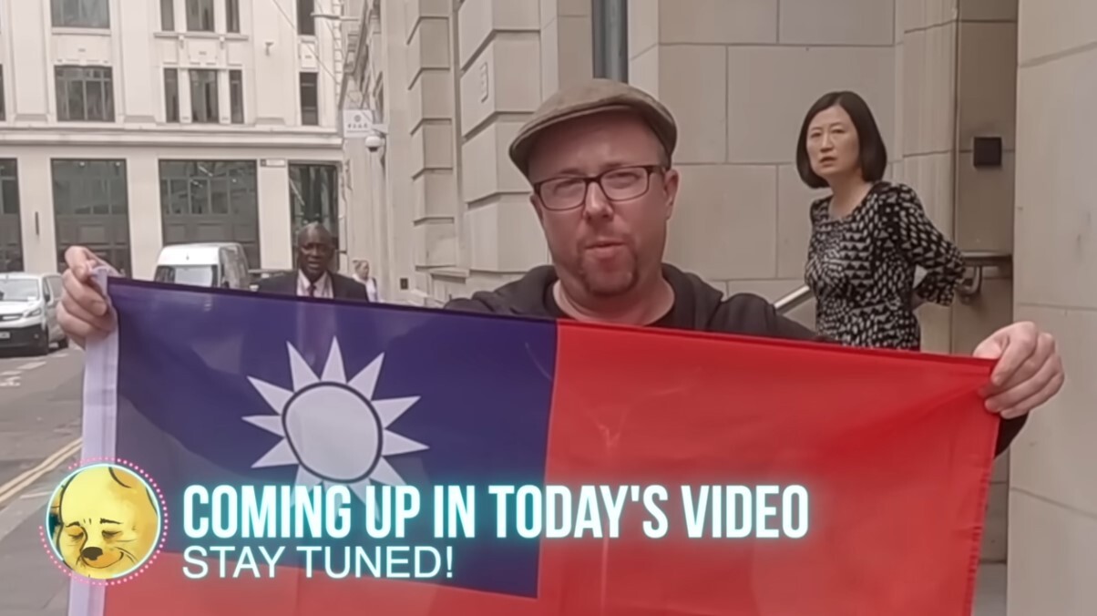 赴中國倫敦中心辦台灣簽證失敗 英國網紅：證明台灣非中國一部分