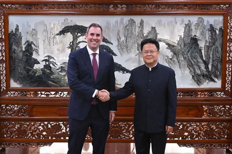 澳洲財長訪中 同意加強投資、貿易、脫碳合作