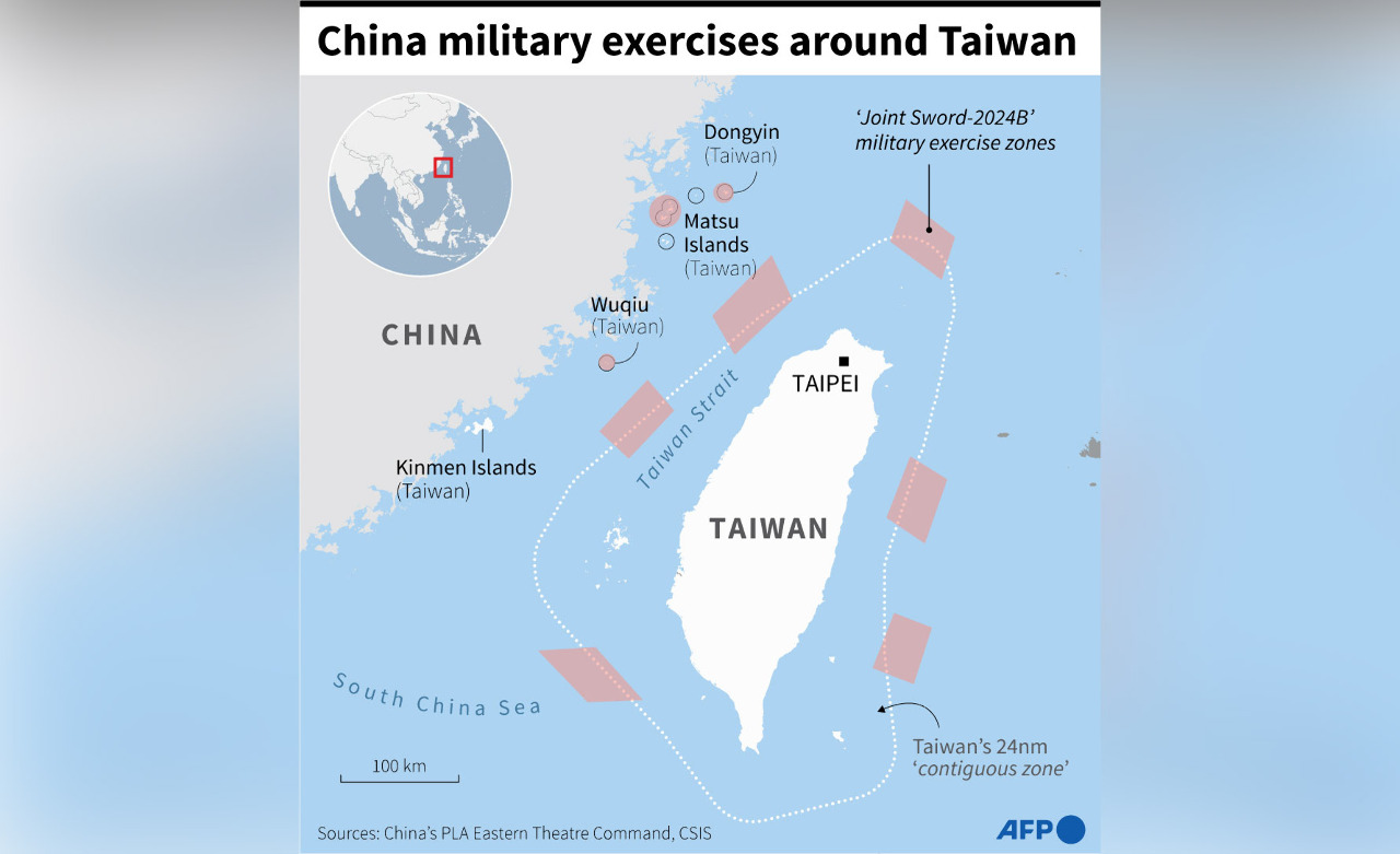 共軍東部戰區微博公布「聯合利劍-2024B」圓滿結束
