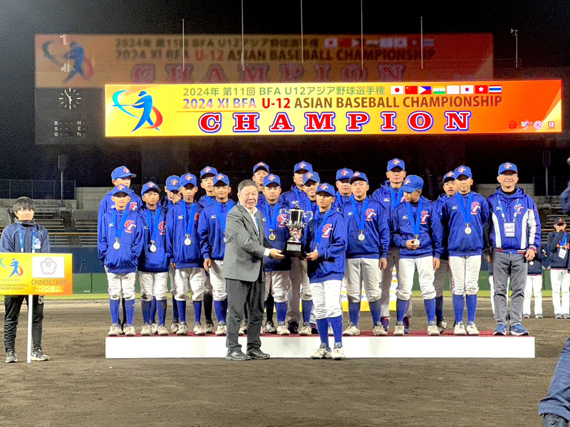 U12亞洲少棒台灣擊敗韓國 奪隊史第8冠完成連霸