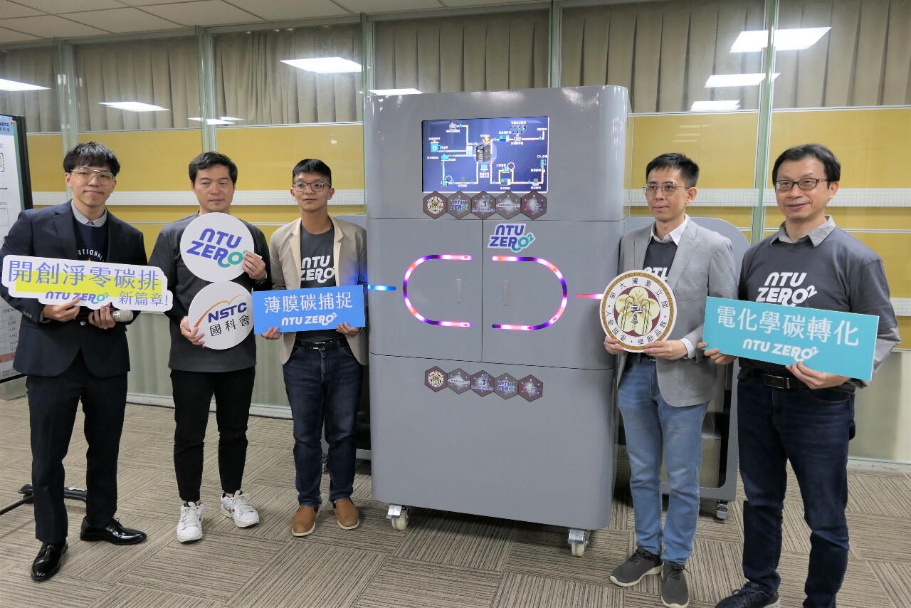 助攻淨零   台大開發薄膜碳捕捉與電化學碳轉化技術