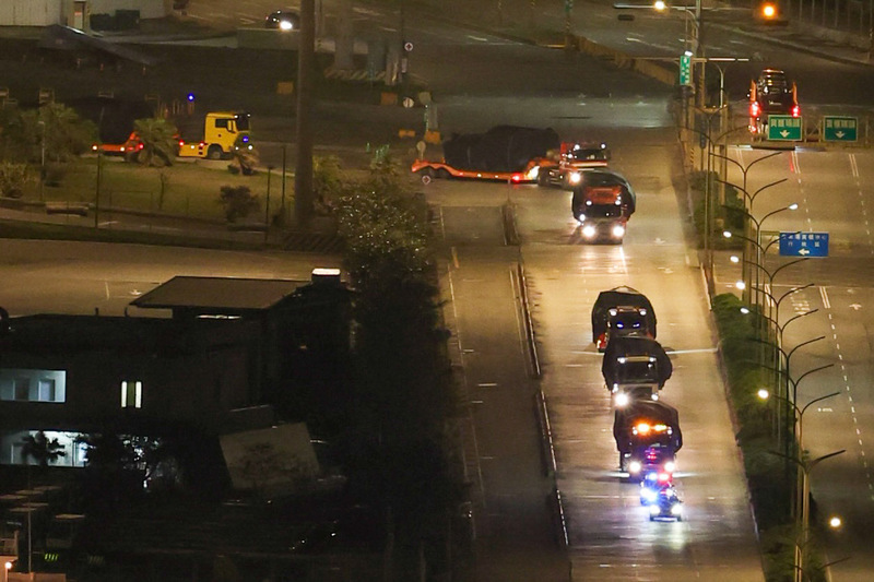M1A2T戰車運離台北港  前往新竹裝訓部