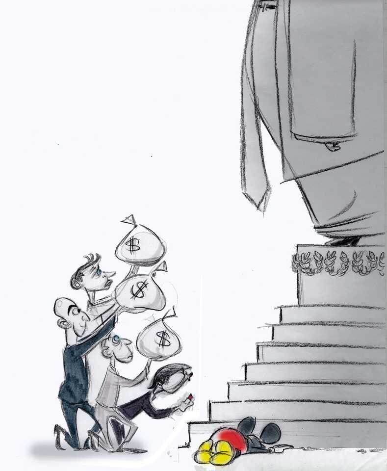 嘲諷老闆對川普卑躬屈膝 華郵漫畫家因作品遭拒而辭職