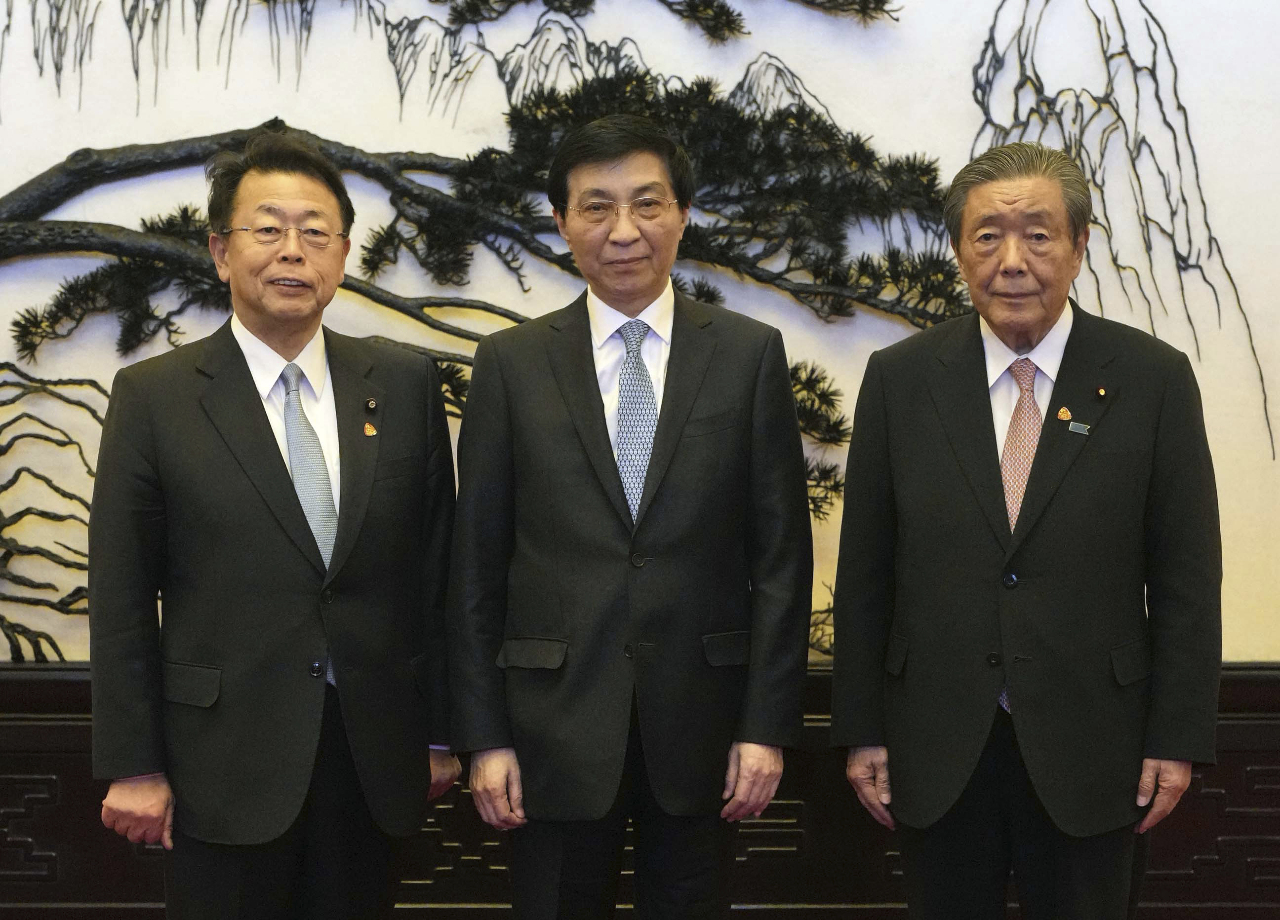 日本執政黨幹事見王滬寧 稱必須營造安心交流環境