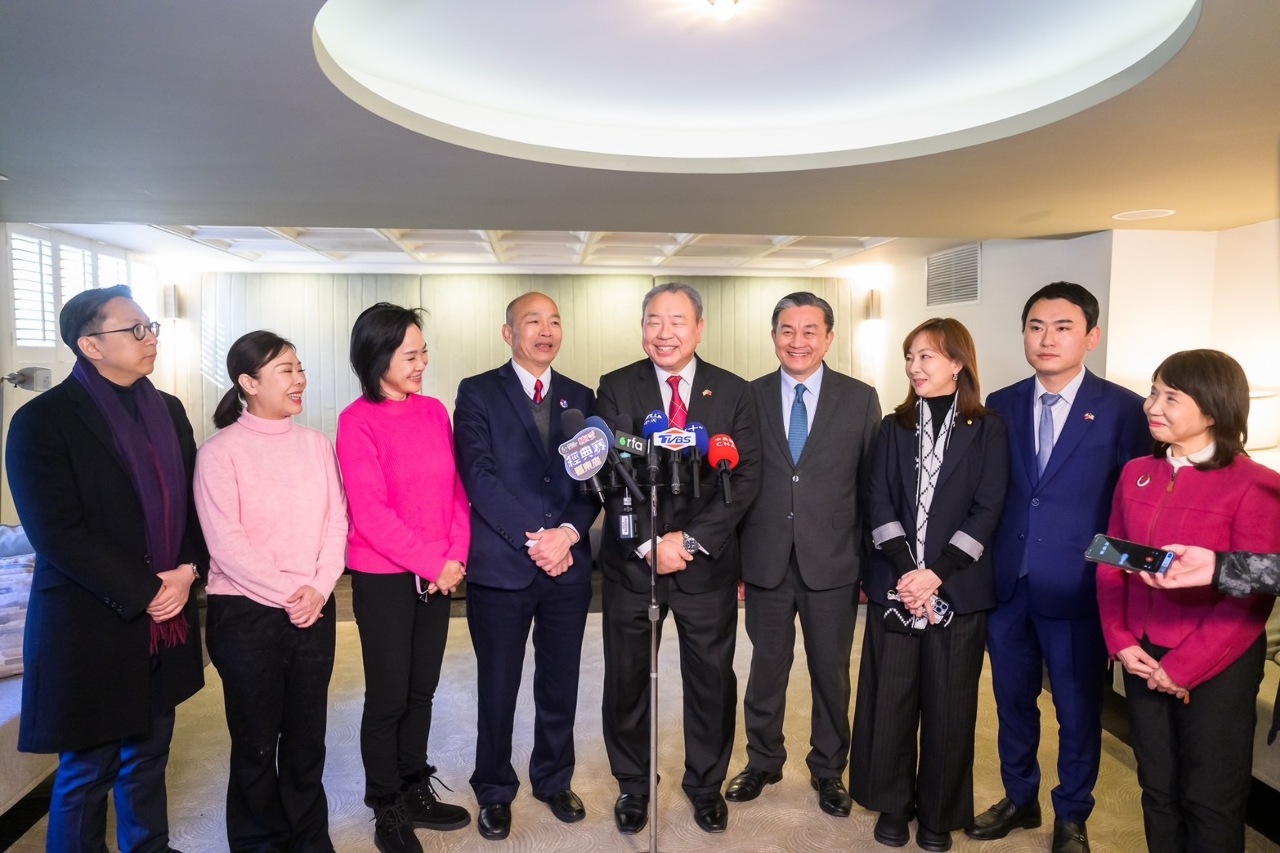 韓國瑜率團祝賀川普就職 盼台美深化合作共創更好的未來