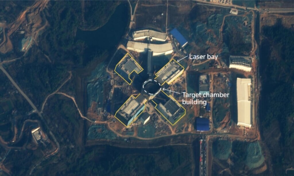 專家引衛星畫面 指中國正建造大型核融合研究設施