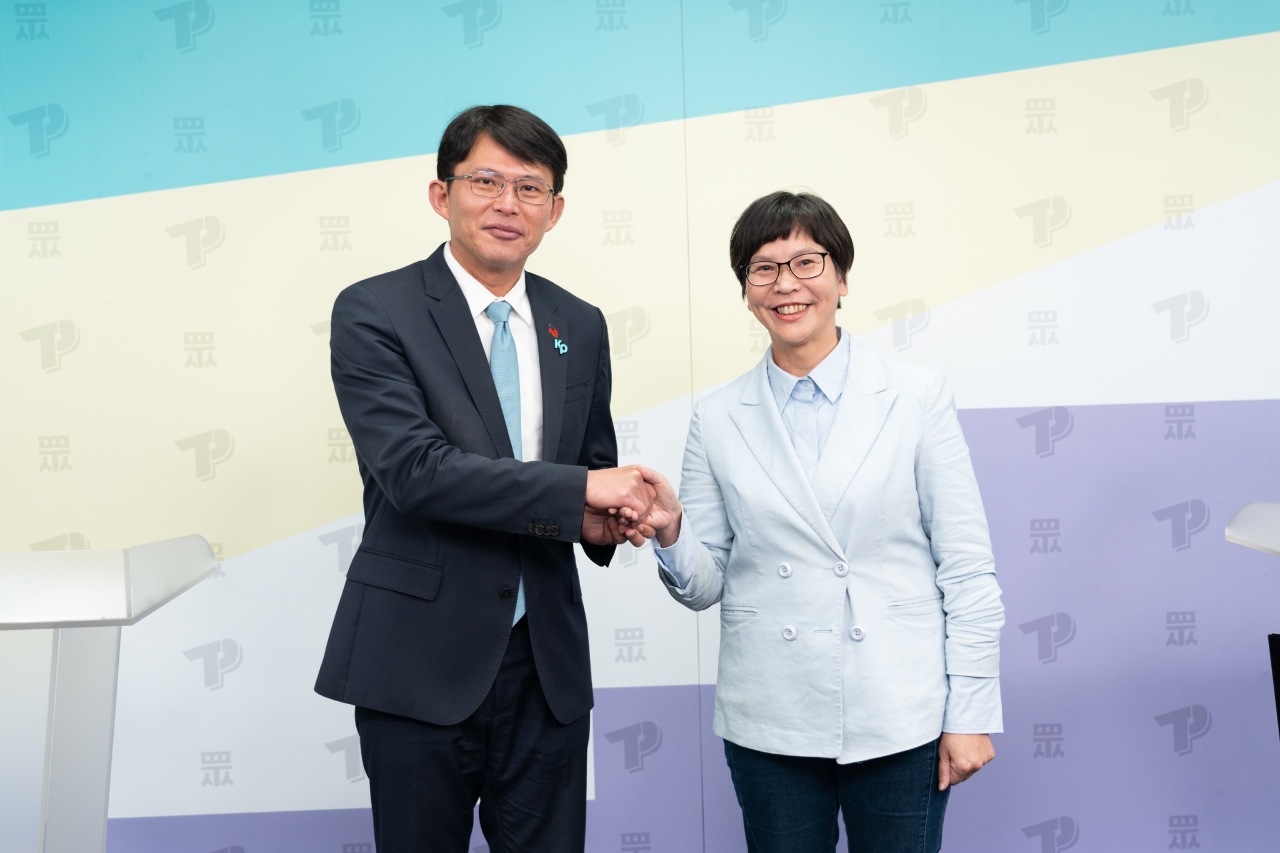 民眾黨揆改選政見發表會 黃國昌強攻改革 蔡壁如高喊和解