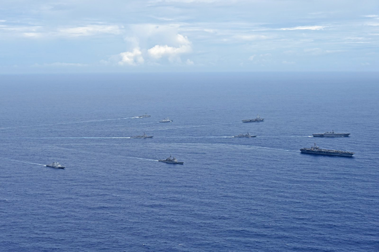 美日法航艦菲律賓海聯合演訓 學者：嚇阻中國並施壓