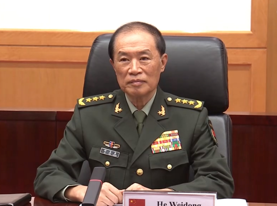 傳何衛東被查 中國國防部：此前已作回應