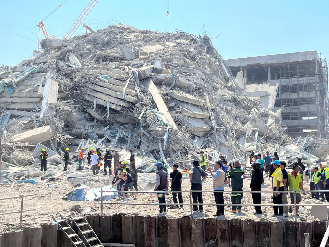 緬甸地震致泰國曼谷大樓倒塌 已知3死81受困