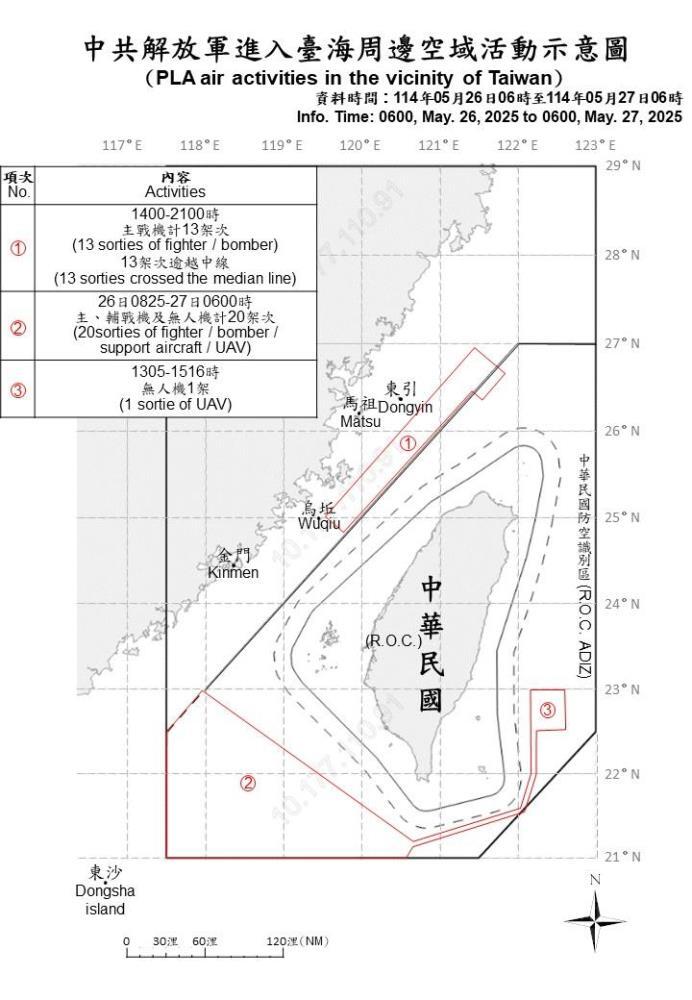 44共機艦船台海周邊活動 中共29日發射運載火箭