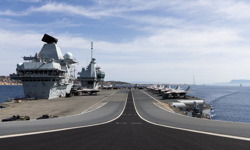 英國航艦打擊群印太首場重要演訓&nbsp; 聯手印度海軍