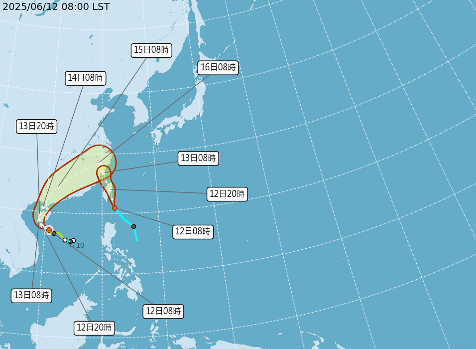 2號熱低進逼、適逢大潮 花東及南部今明留意劇烈降雨